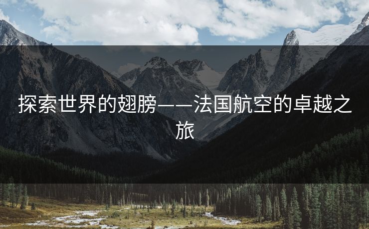 探索世界的翅膀——法国航空的卓越之旅