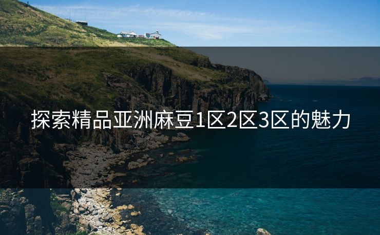 探索精品亚洲麻豆1区2区3区的魅力